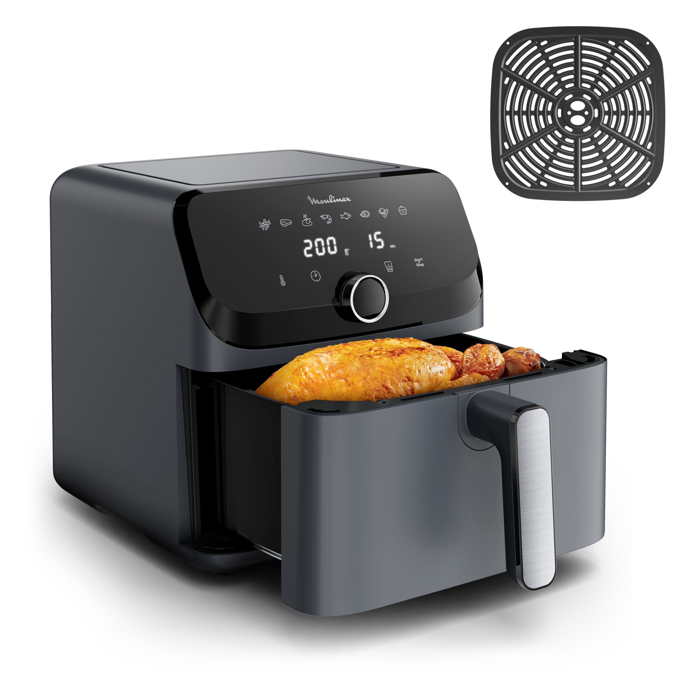 Easy Fry Mega 7,5 L, Cinzento Java Pepper