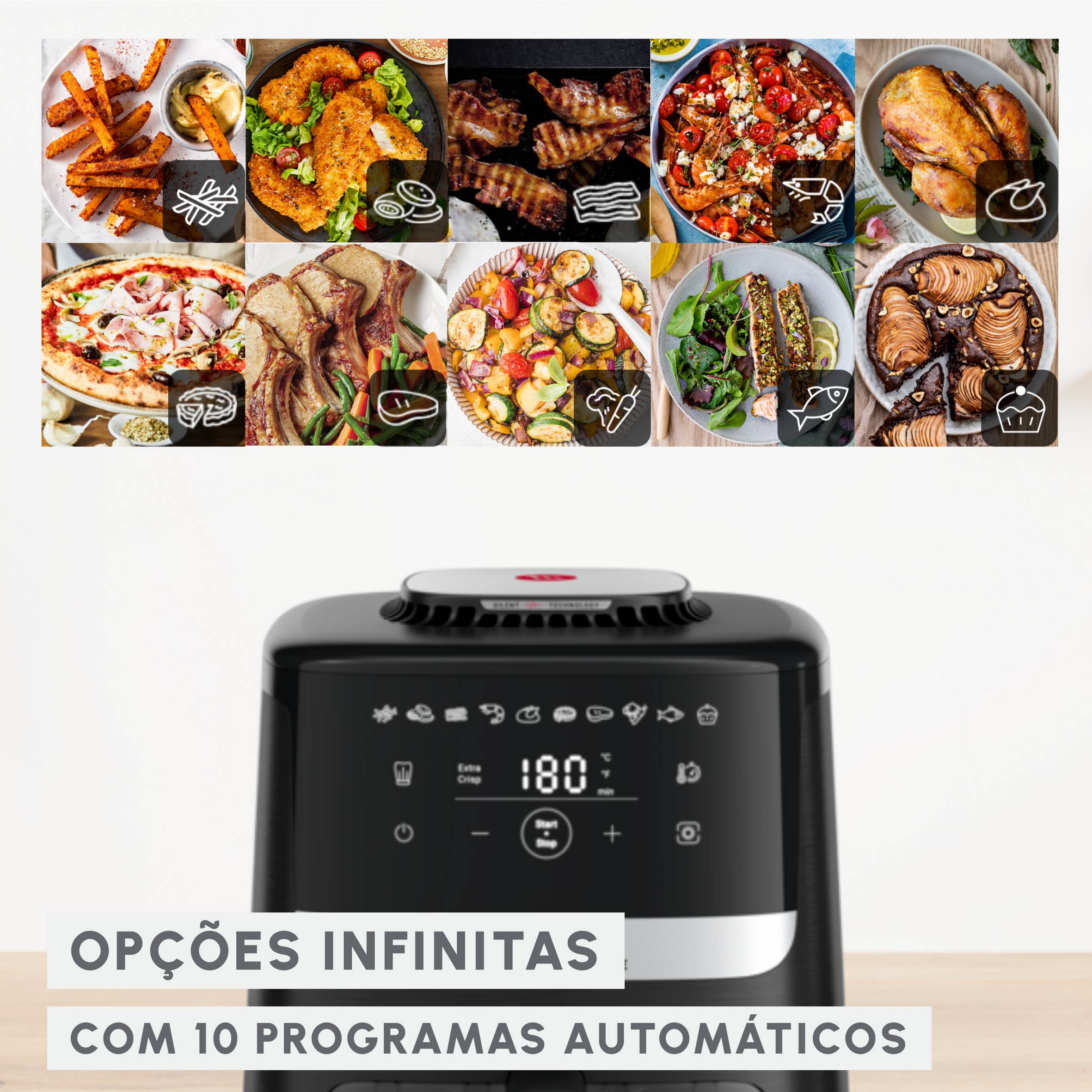 Easy Fry Silence 5 L com Janela de Observação