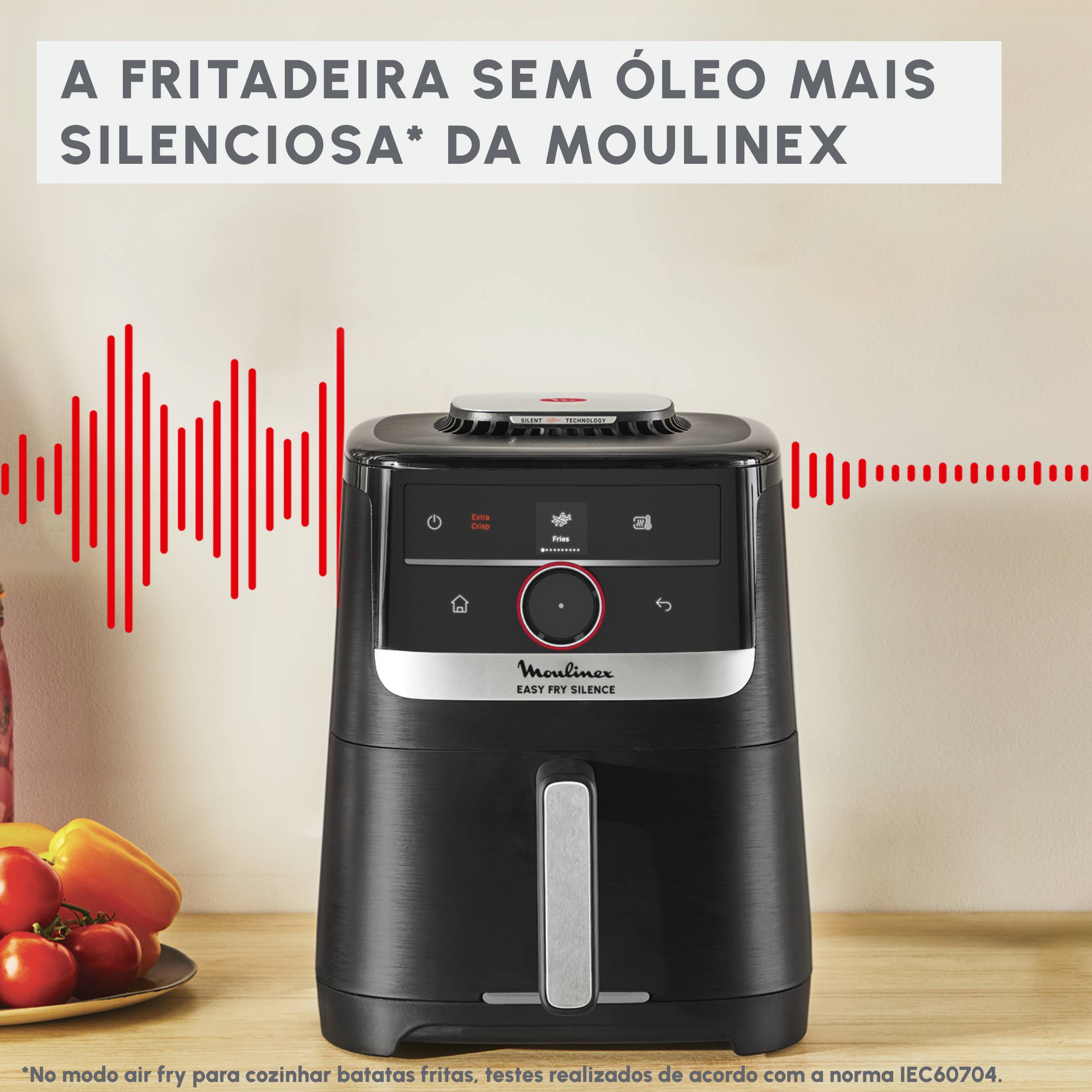 Easy Fry Silence 5 L com Sistema Smart Assist