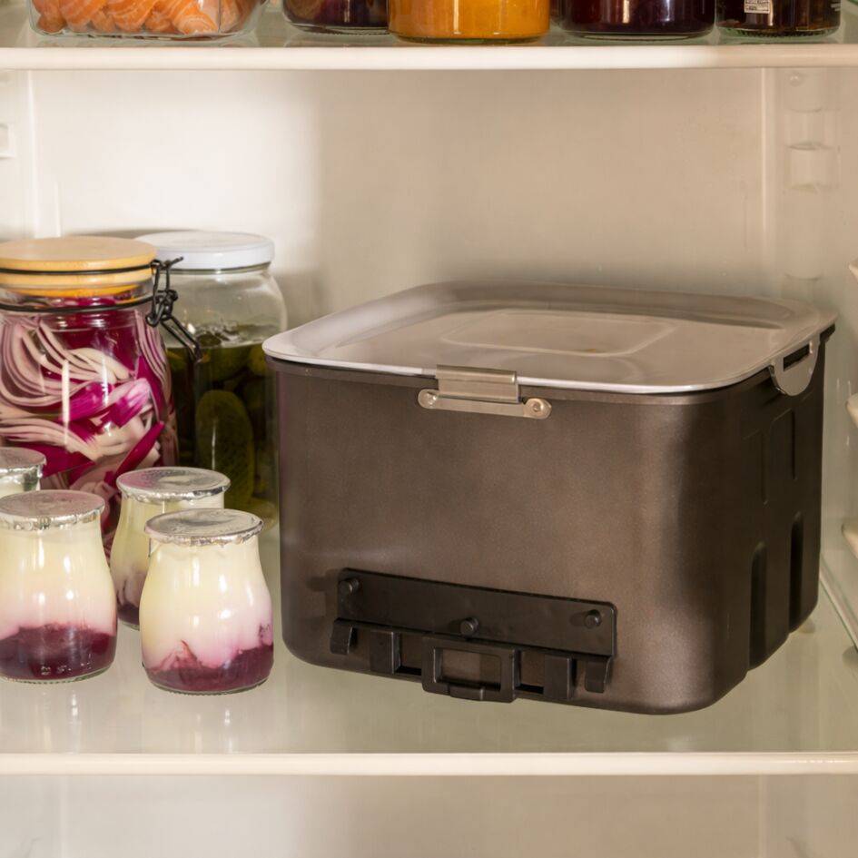 Conjunto de armazenamento Easy Fry Silence 7L, gaveta extra, grelha e tampa