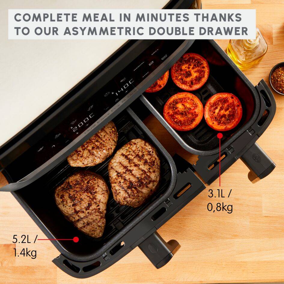 Dual Easy Fry & Grill 8.3 L Cinza