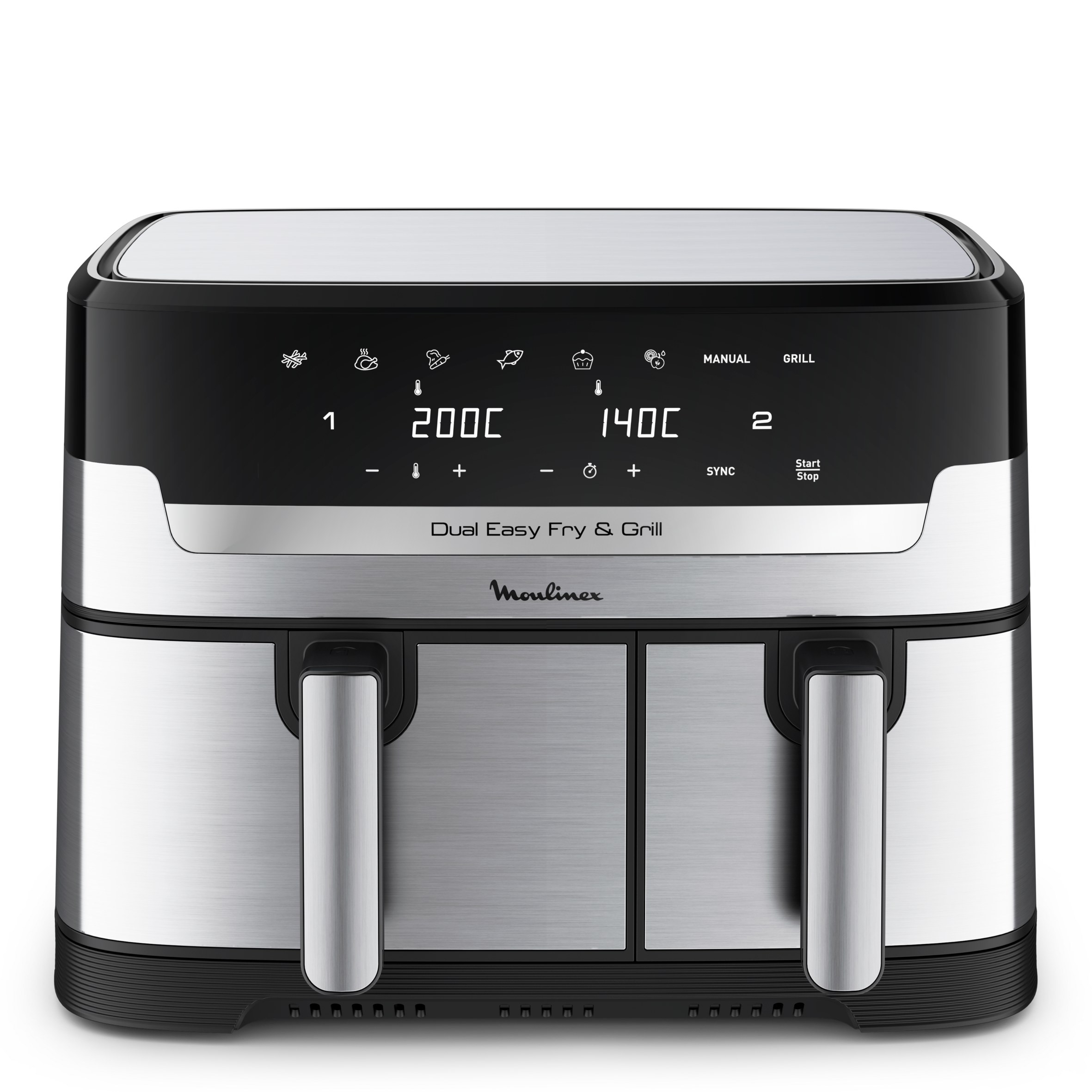 Dual Easy Fry & Grill 8.3 L Inox