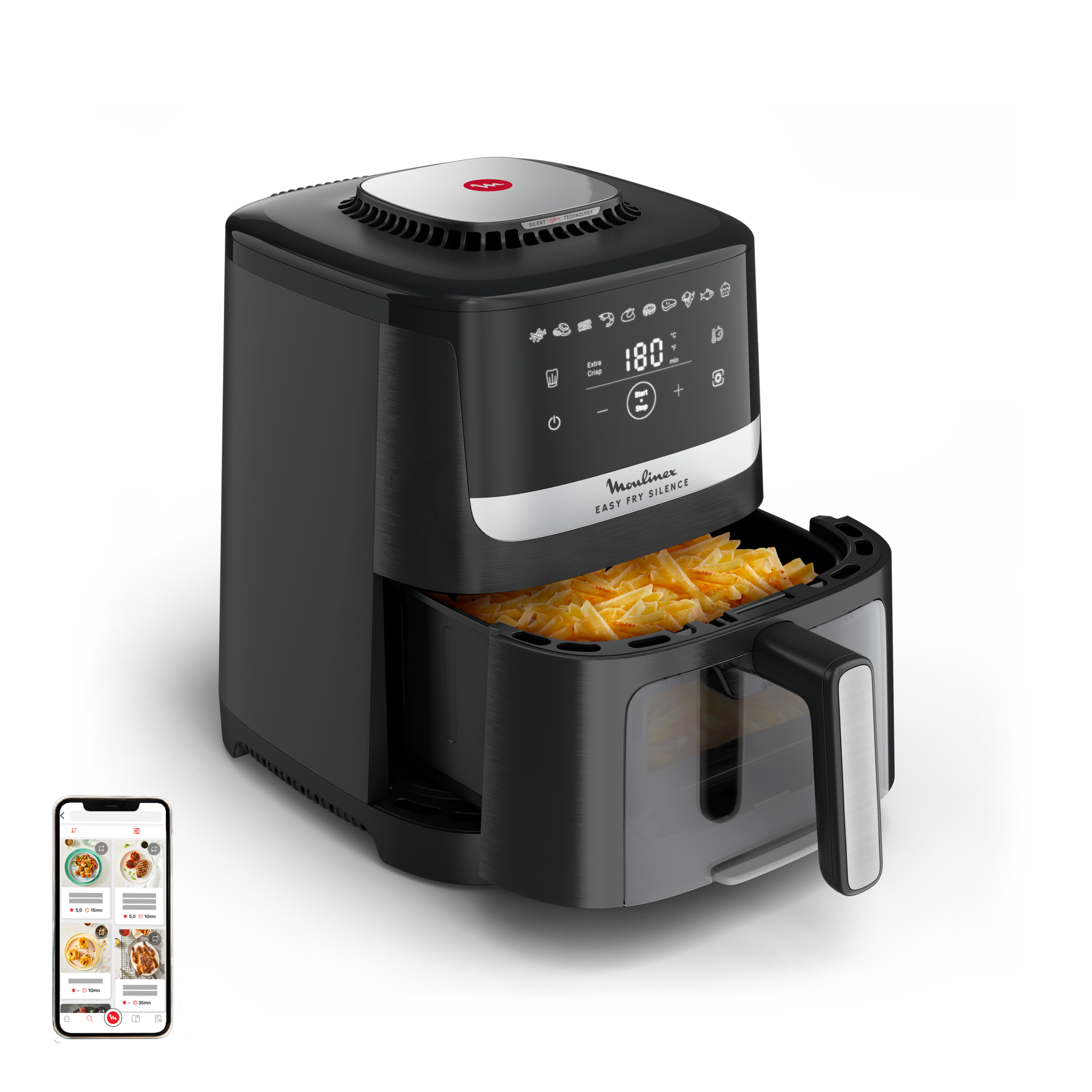 Easy Fry Silence 5 L com Janela de Observação
