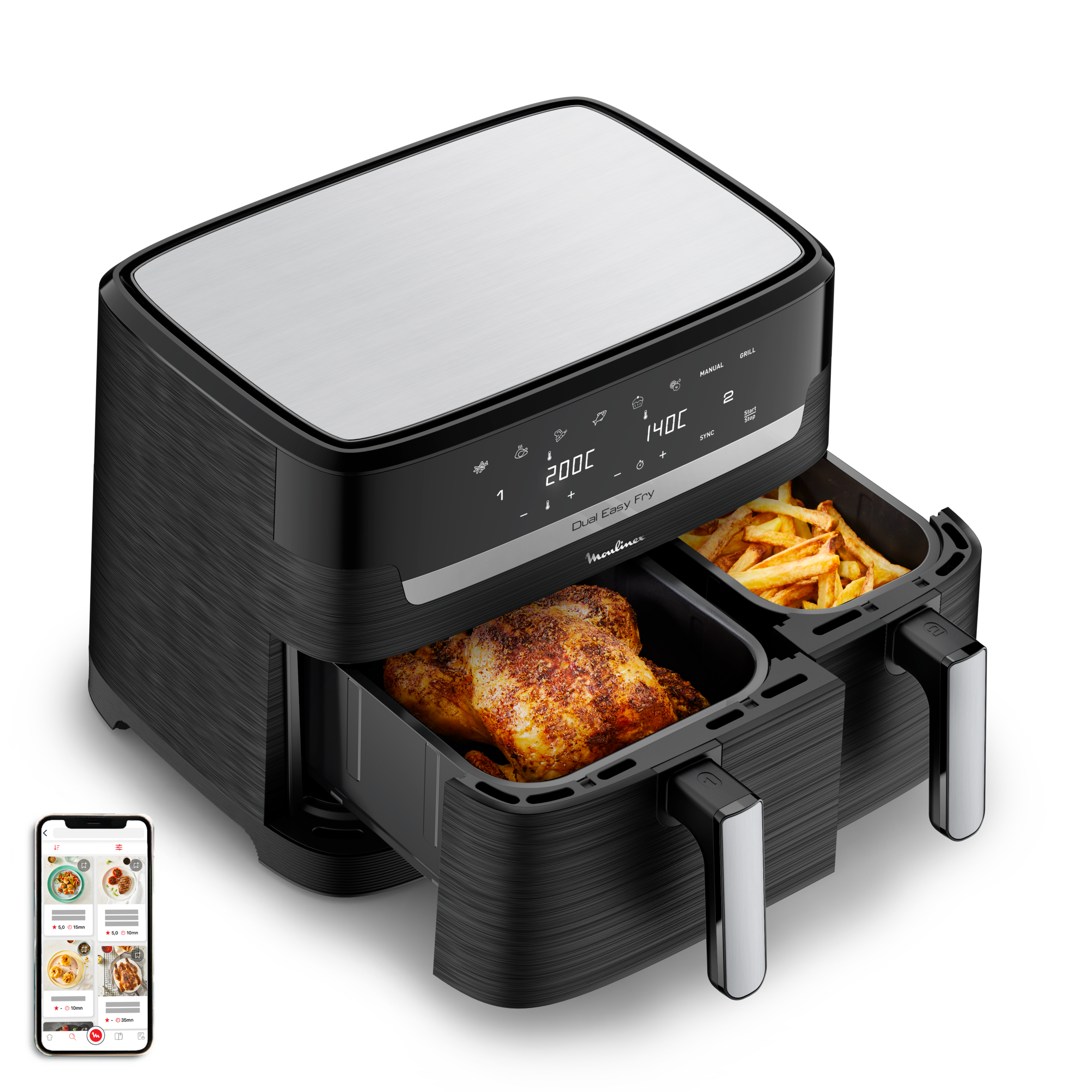 Dual Easy Fry Air fryer 8.3 L