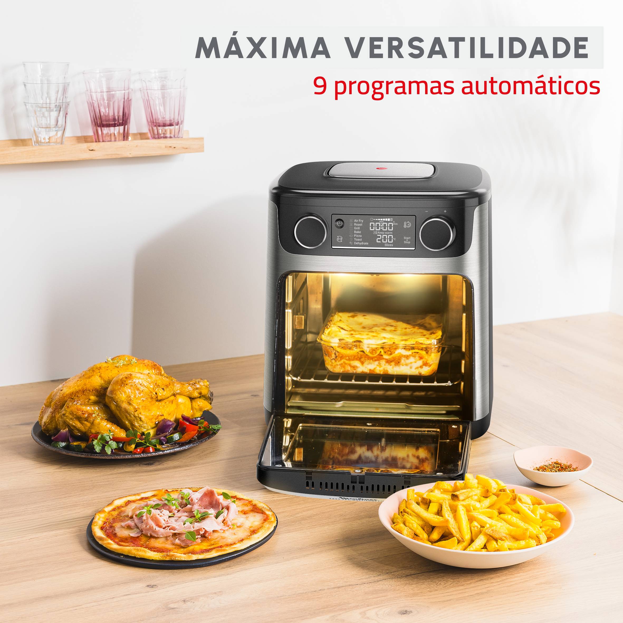 Easy Fry Multifunções 9 em 1 de 15 L