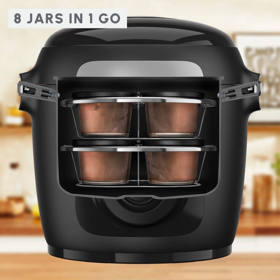 Conjunto com 8 frascos, acessório para aparelho de cozinha multifunções Cookeo, manuseio fácil XA6140E4