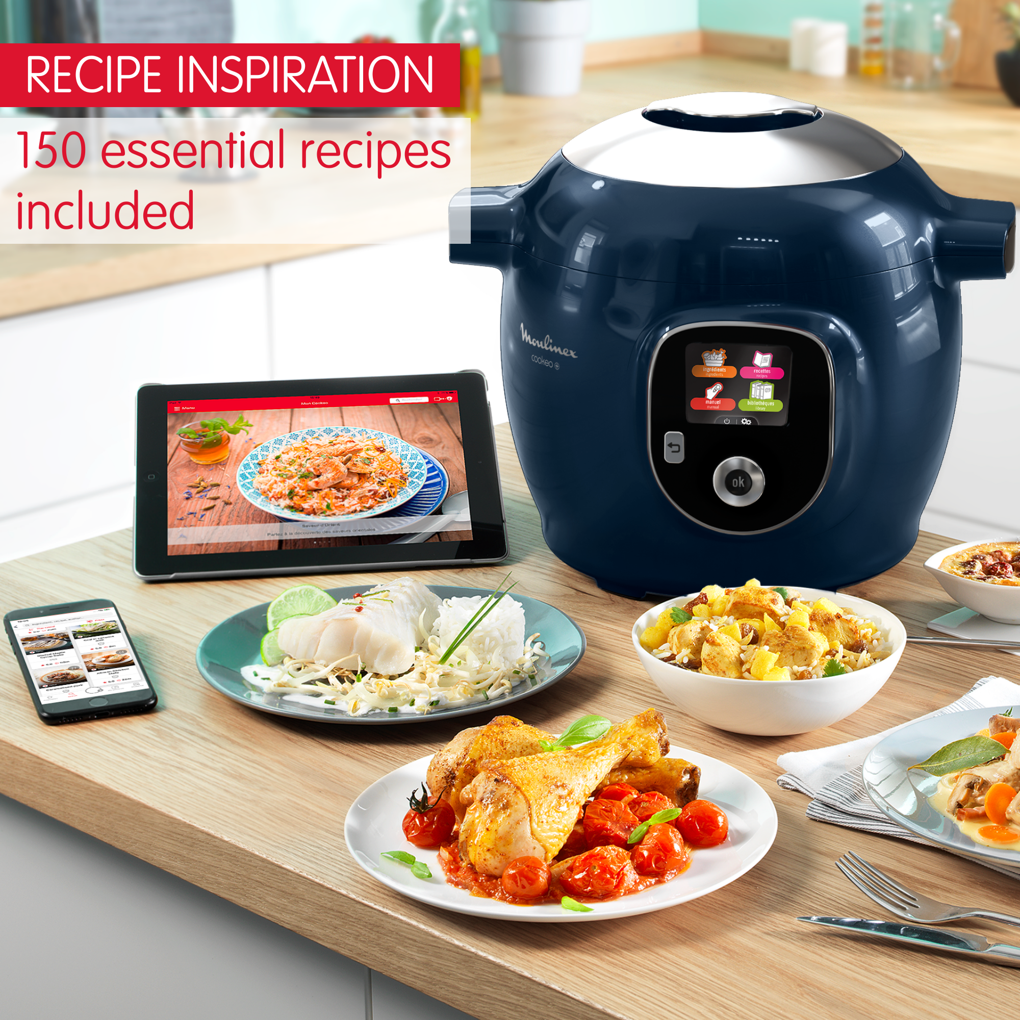 Cookeo+ Midnight Blue 150 receitas