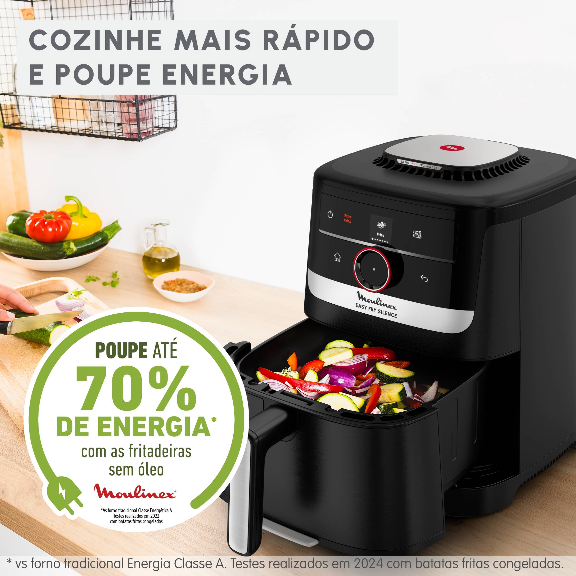Easy Fry Silence 5 L com Sistema Smart Assist