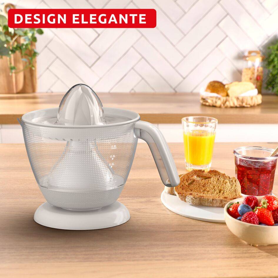 Morning Citrus Press, Espremedor Elétrico 800 ml, Elegante, 2 Filtros