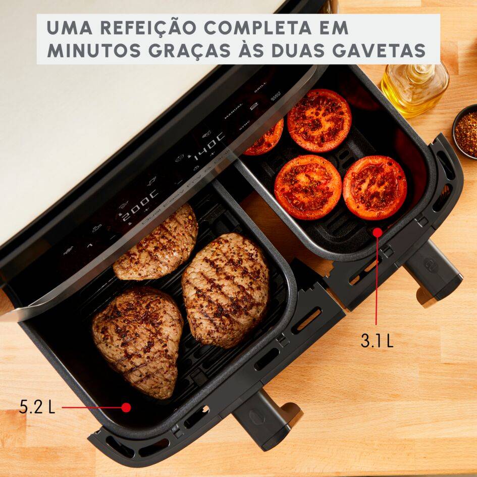 Dual Easy Fry & Grill 8.3 L Inox