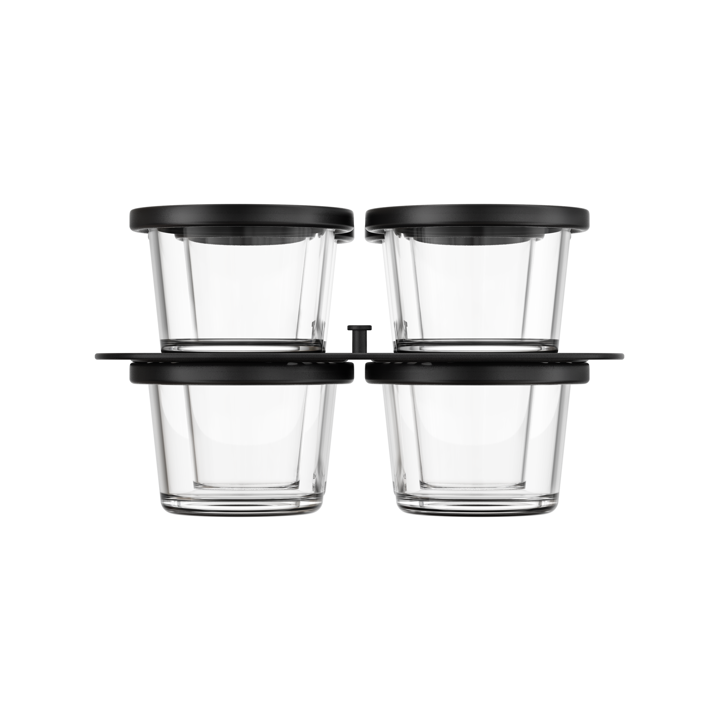 Frascos de vidro, conjunto de 8 peças, compatível com a fritadeira sem óleo Easy Fry Silence 5L