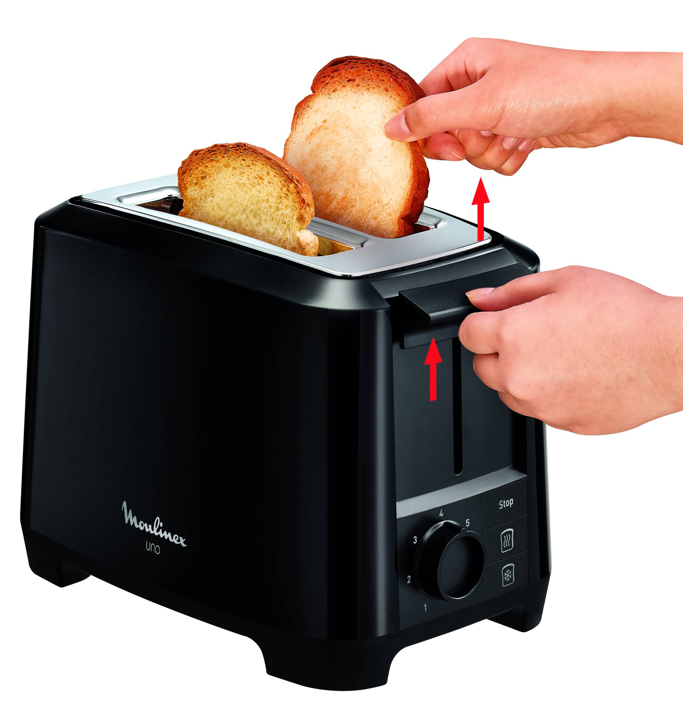 UNO TOASTER 2S BLACK
