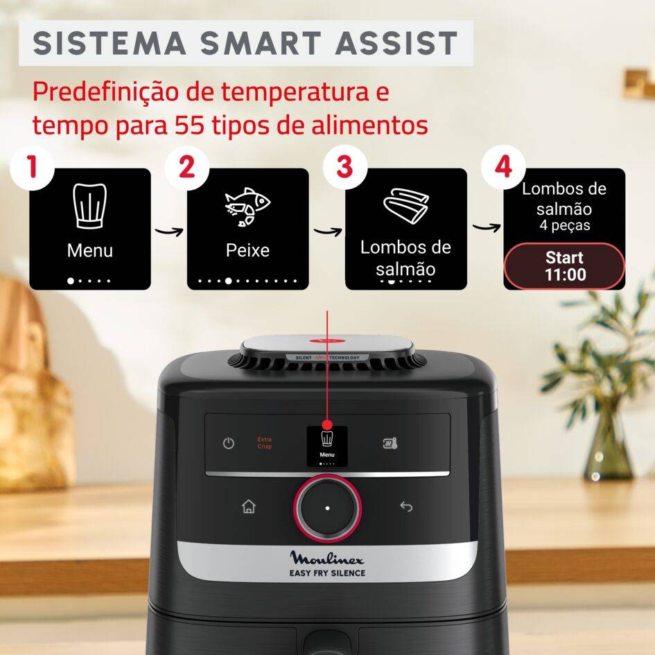 Easy Fry Silence 5 L com Sistema Smart Assist