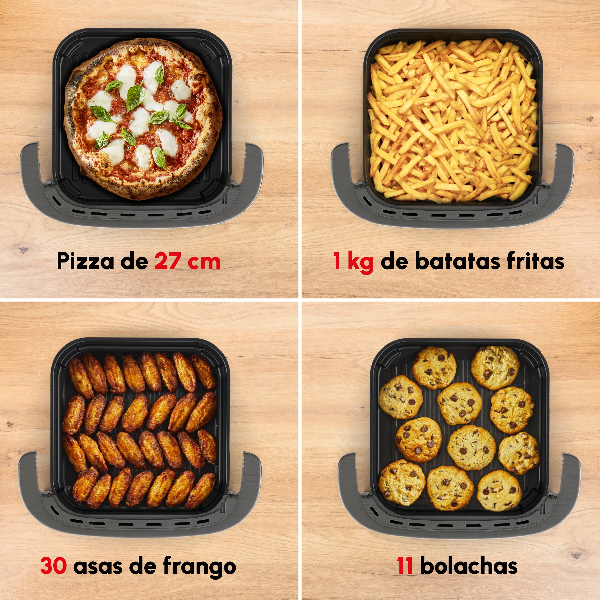 Easy Fry XL Surface, Fritadeira Sem Óleo Grande, Superfície de Cozedura Extragrande, Formato Compacto, Janela de observação
