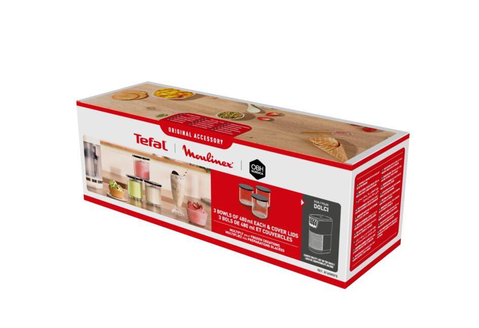 3 tigelas de 480 mL com tampas XF60W0F0