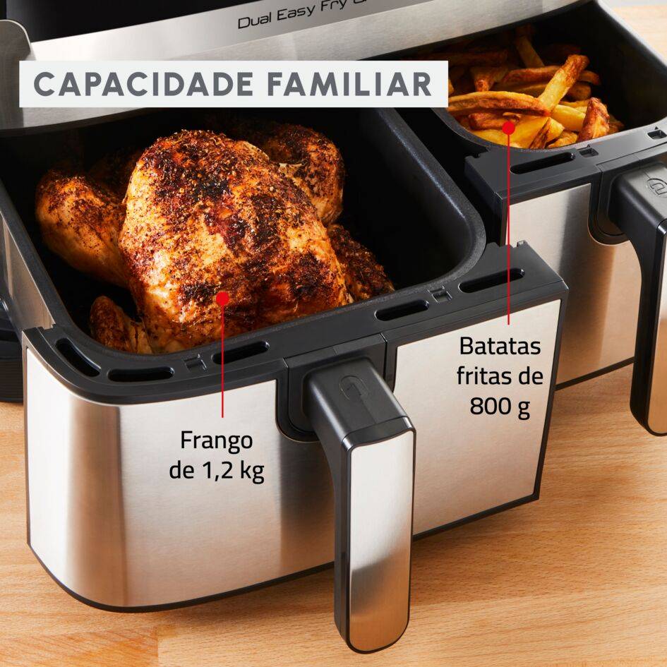 Dual Easy Fry & Grill 8.3 L Inox