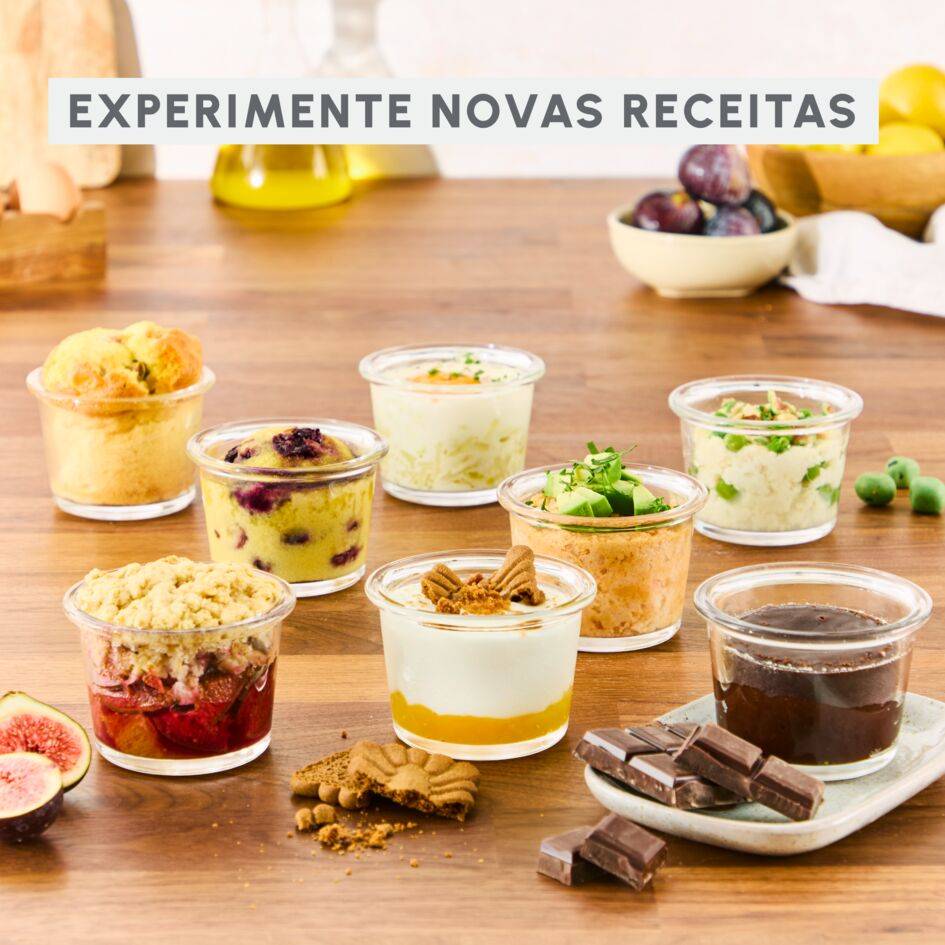 Frascos de vidro, conjunto de 8 peças, compatível com a fritadeira sem óleo Easy Fry Silence 5L