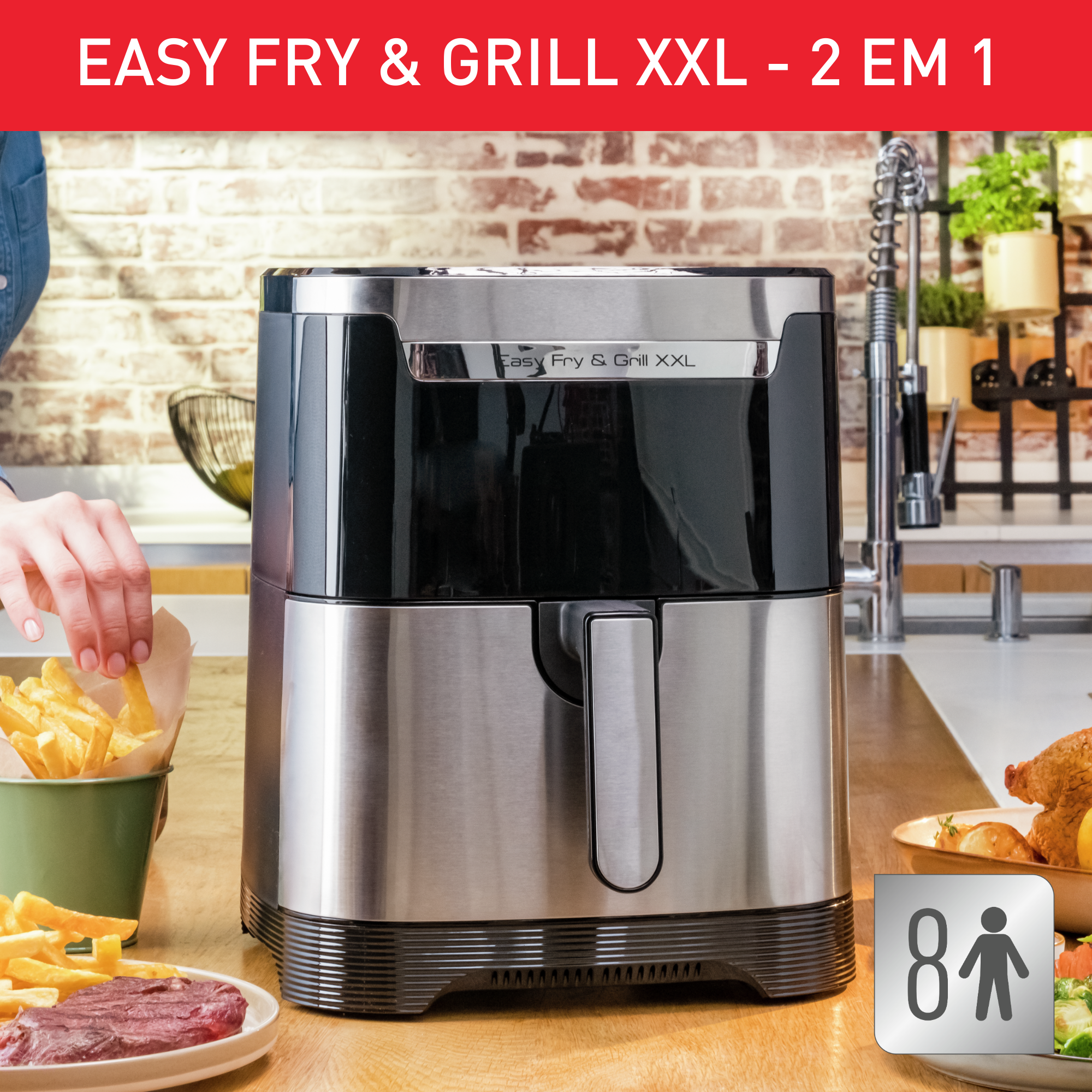 Easy Fry & Grill XXL Inox