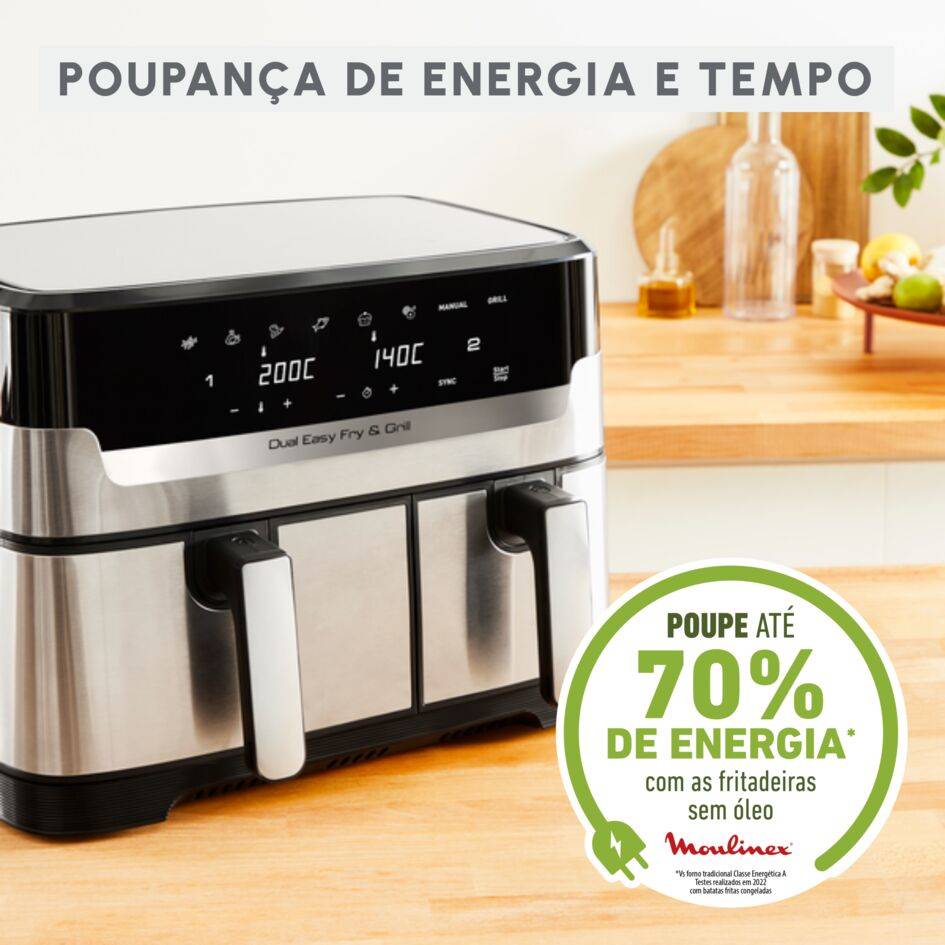 Dual Easy Fry & Grill 8.3 L Inox