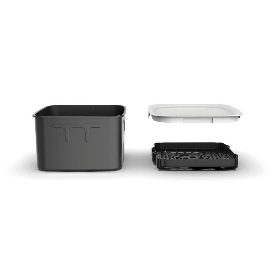 Conjunto de armazenamento Easy Fry Silence 7L, gaveta extra, grelha e tampa