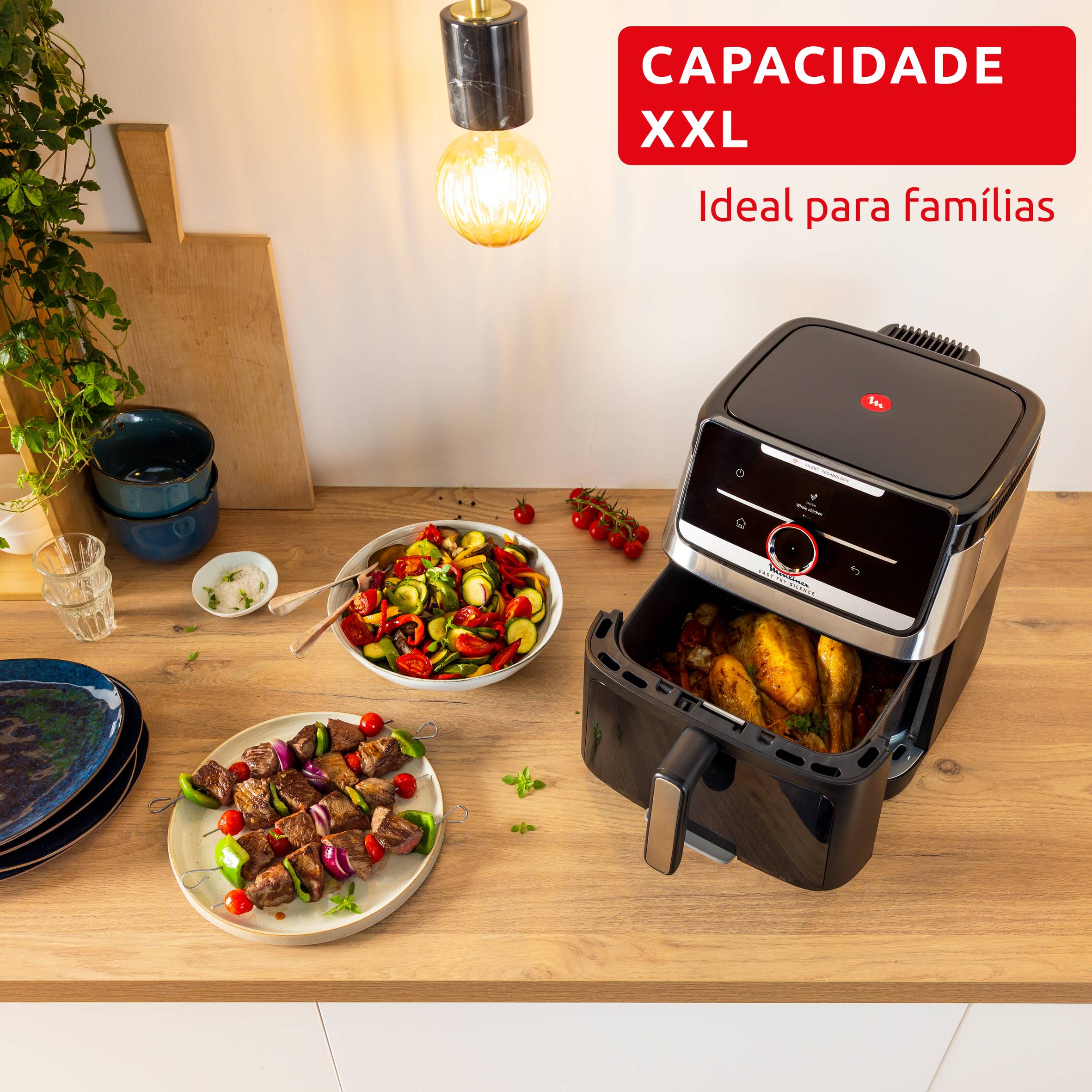 Easy Fry Silence XXL, 7L com Smart Assist