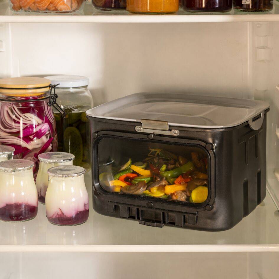 Conjunto de armazenamento Easy Fry Silence 7L Vision, gaveta extra, grelha e tampa