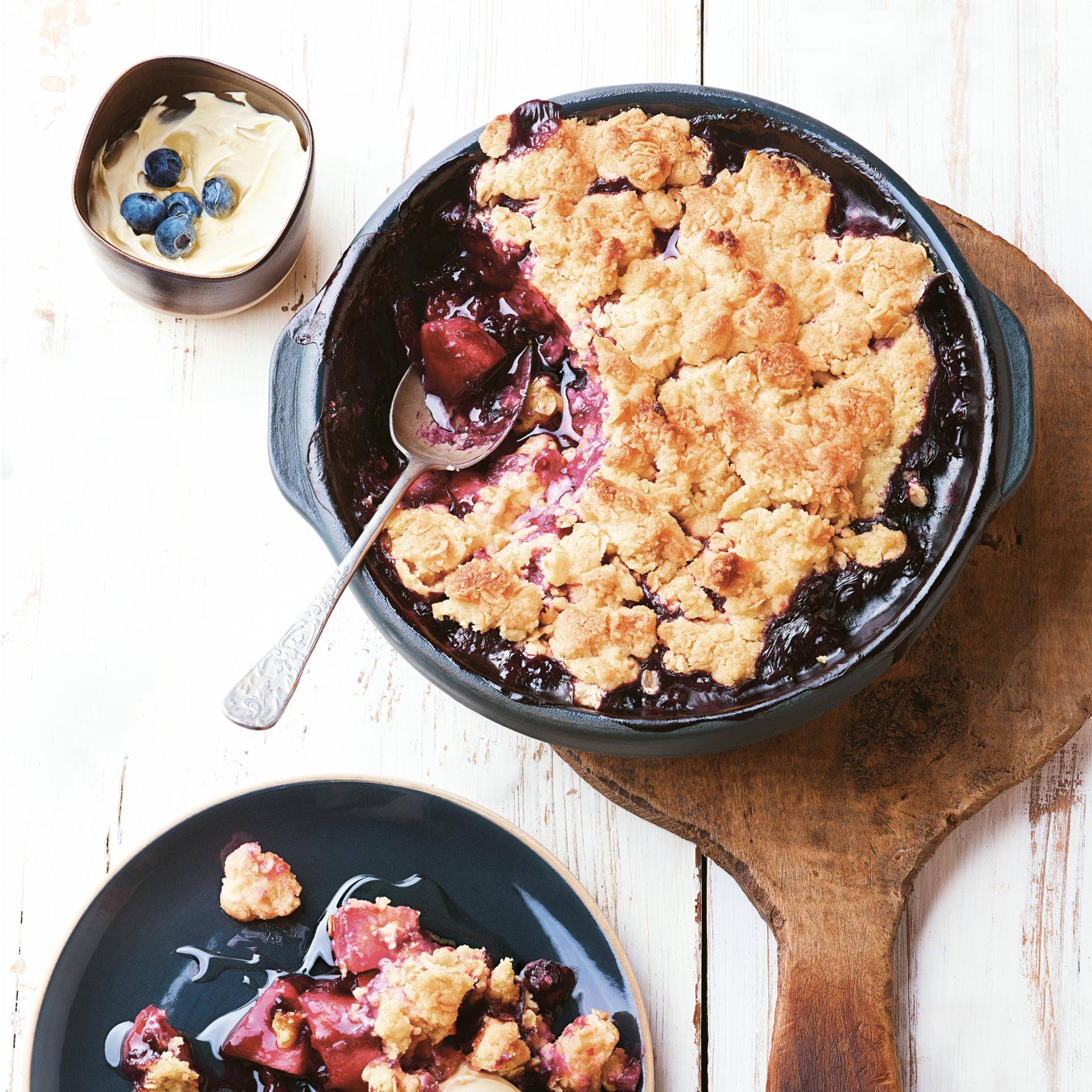 Crumble de maçã e frutos vermelhos - Receita undefined | Moulinex