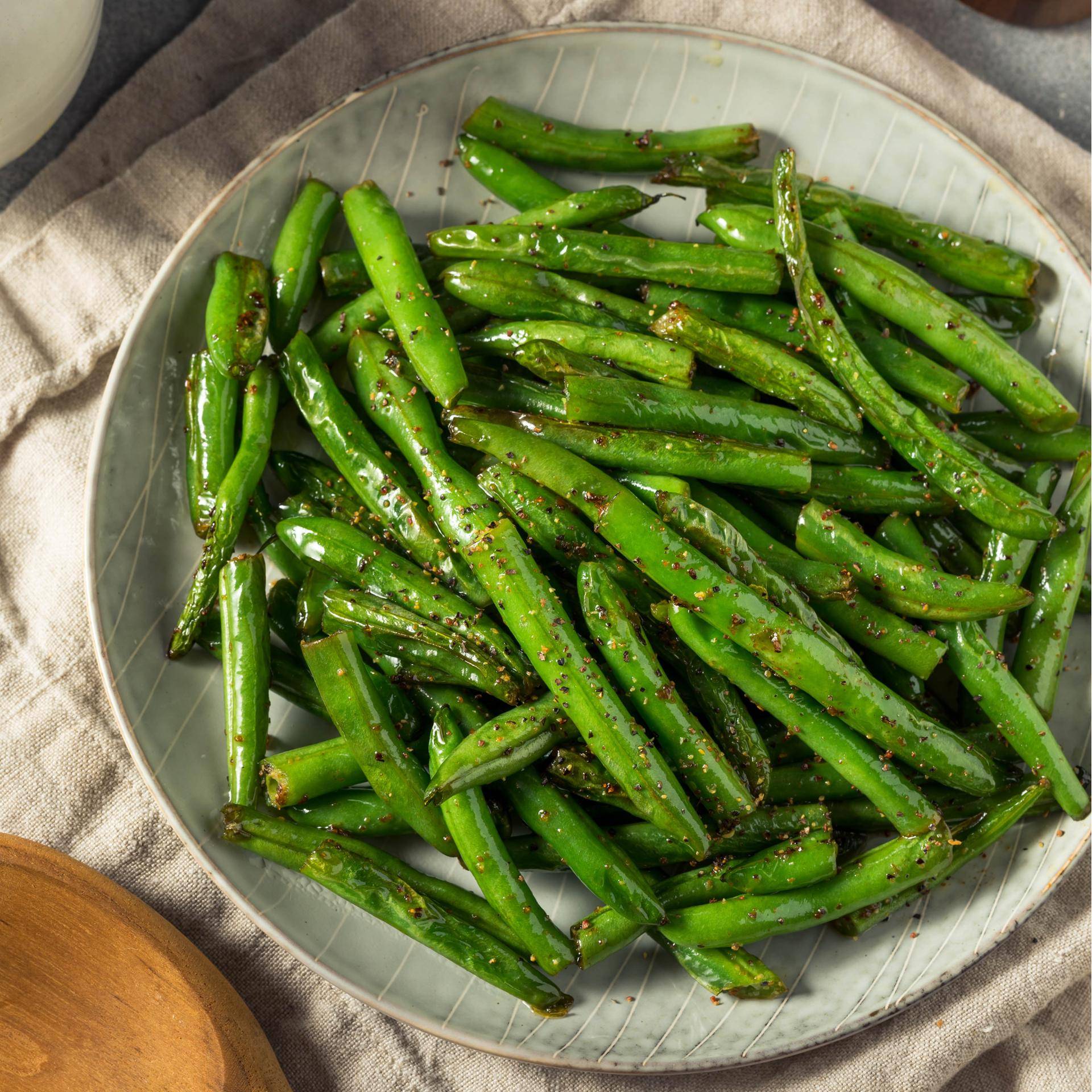 Feijão-verde temperado - Receita Dual EasyFry&Grill | Moulinex