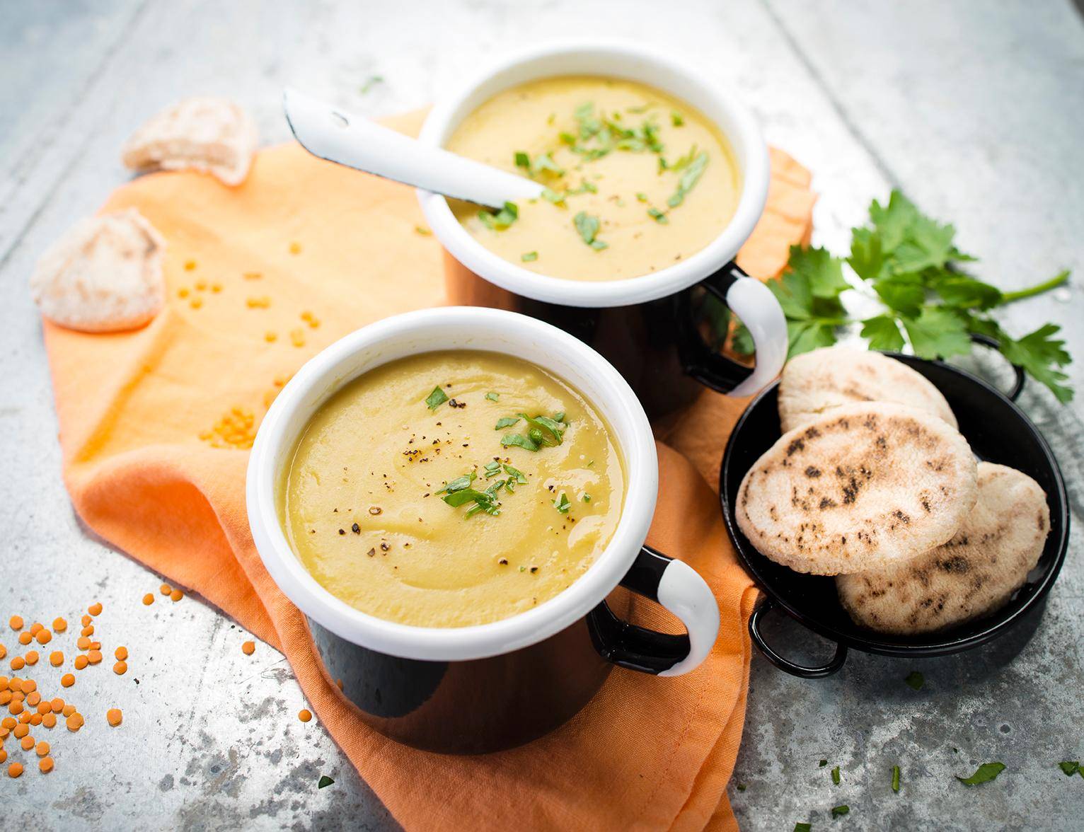Sopa de lentilhas vermelhas - Receita Cookeo | Moulinex