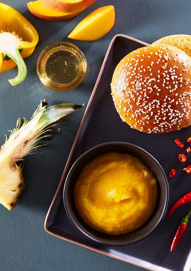 Ketchup de ananás e manga para hambúrguer - Receita Perfectmix Cook | Moulinex