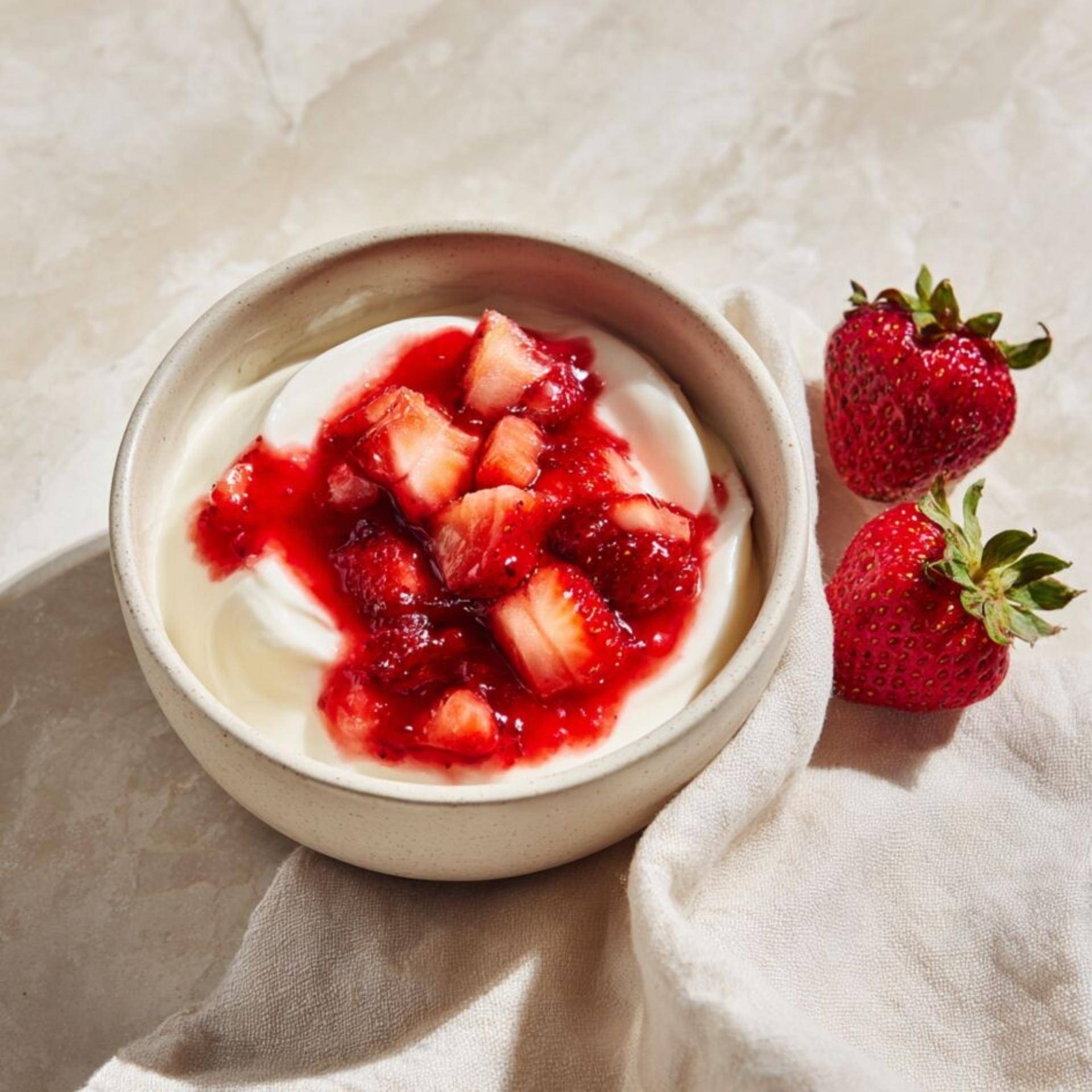 Iogurte gelado de morango - Receita Dolci | Moulinex