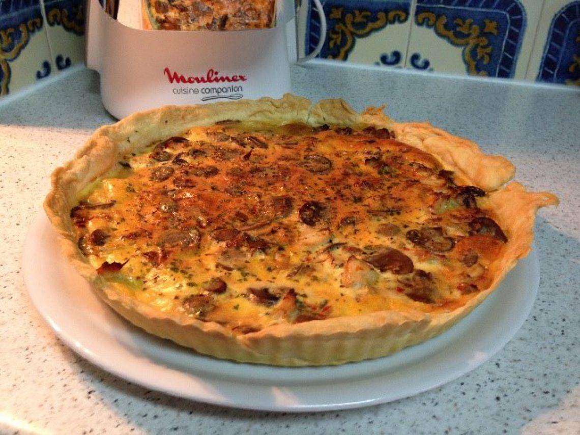 Quiche de Frango e Cogumelos - Receita Companion XL | Moulinex