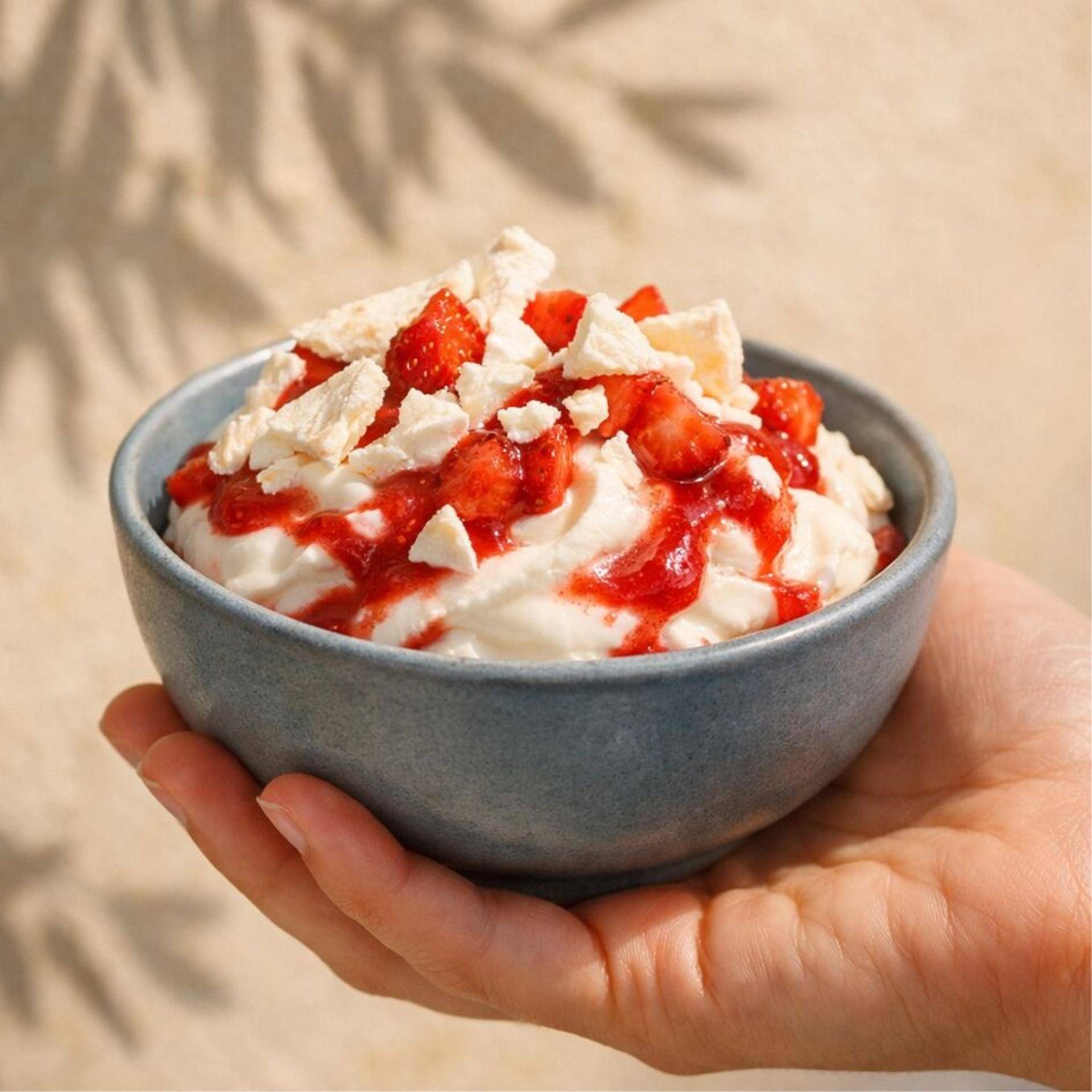 Frozen yogurt ao estilo Eton Mess - Receita Freezi | Moulinex
