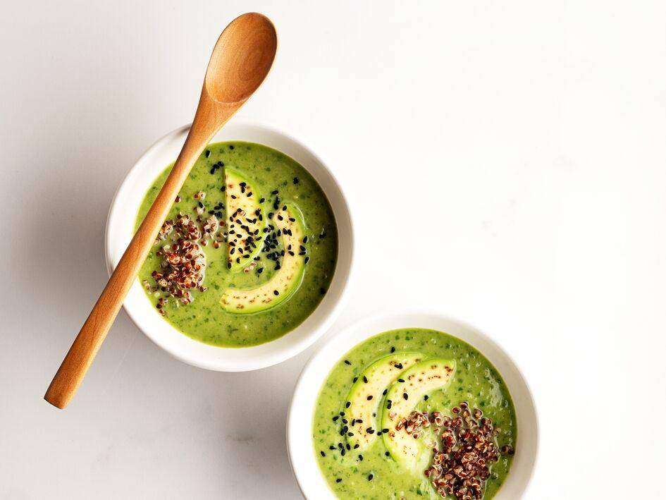 *Iced avocado velouté with coconut milk and lime - Receita Blend up | Moulinex