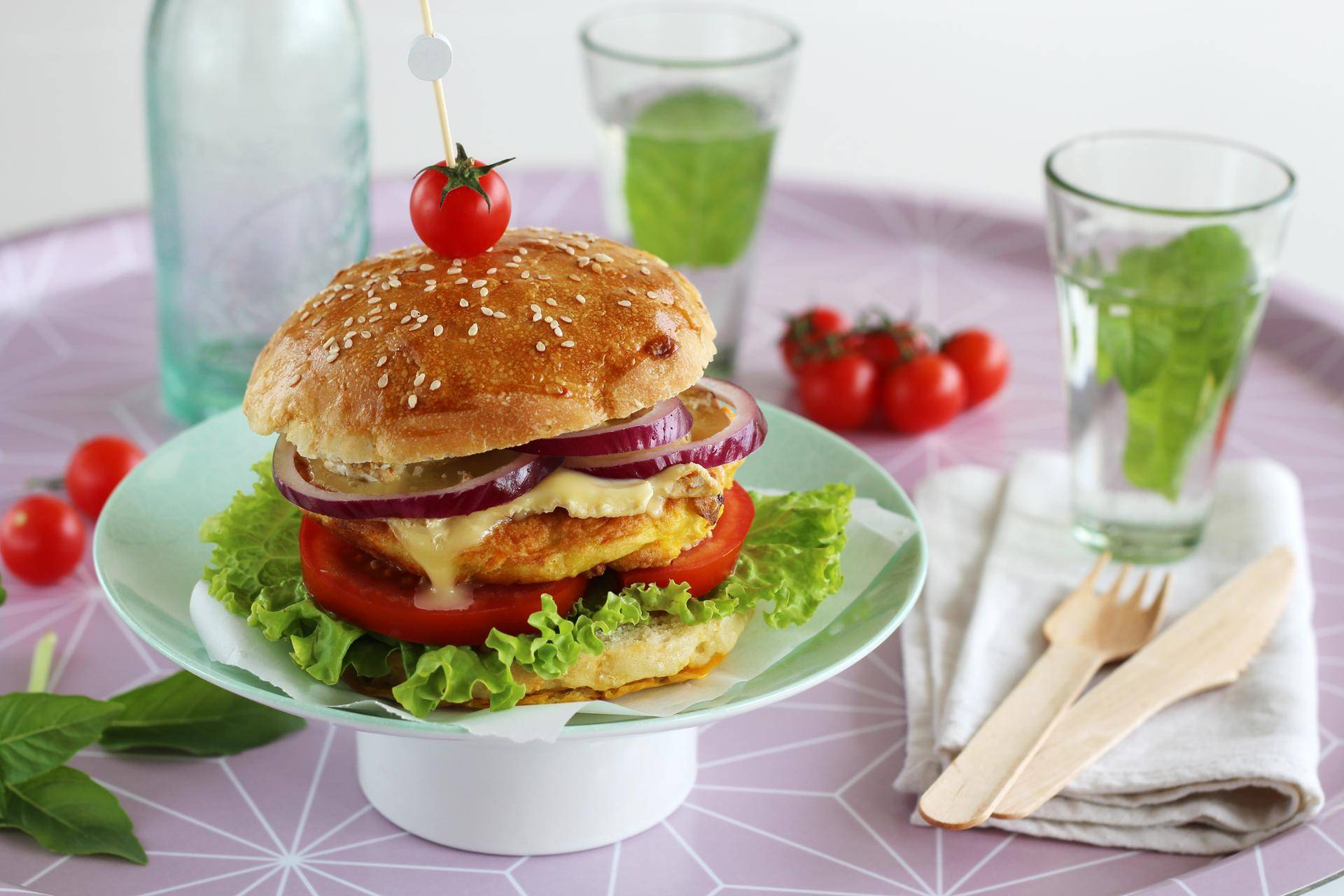 Hambúrguer vegetariano - Receita Companion Connect | Moulinex