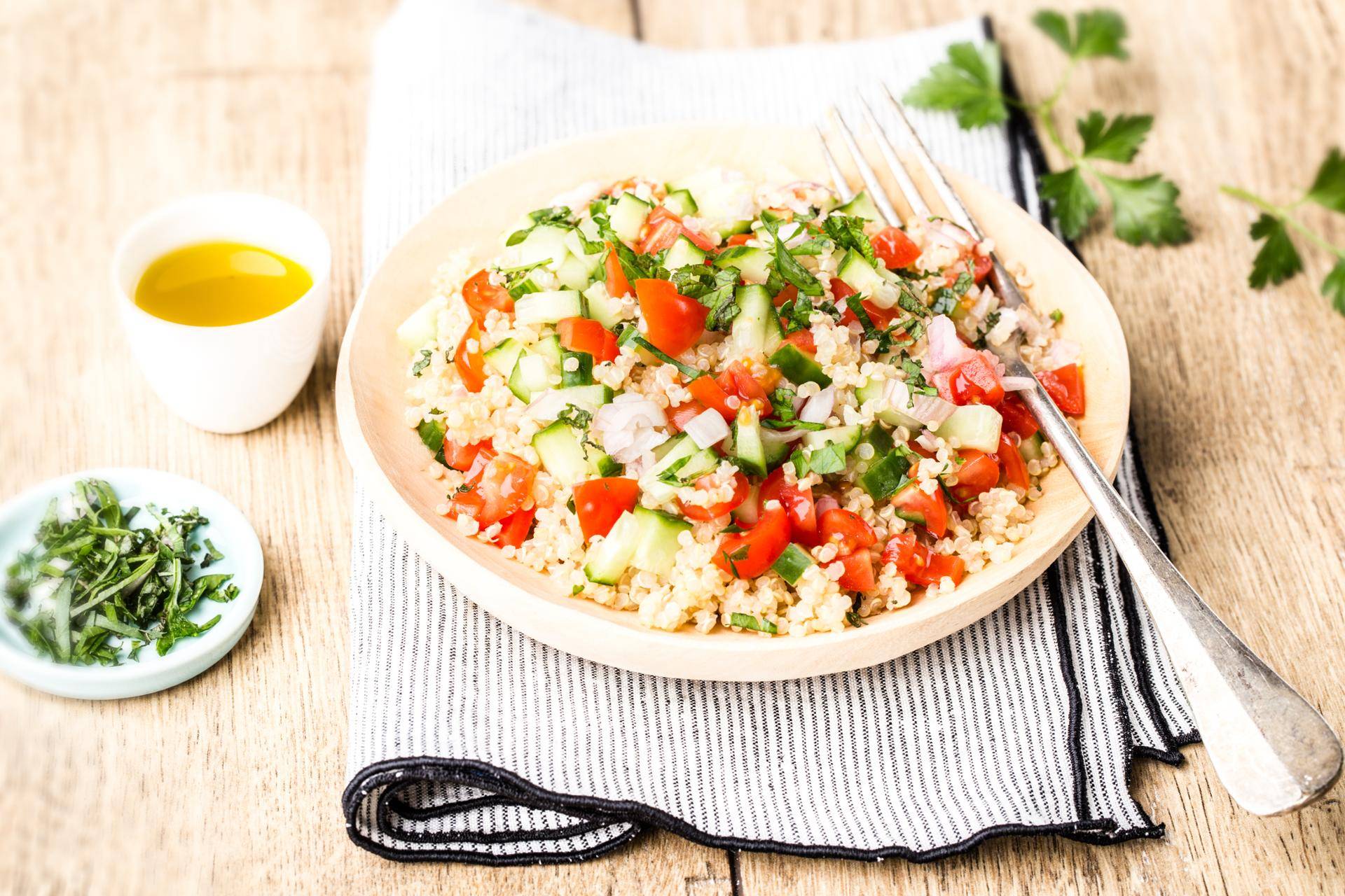 Salada de quinoa com pepino - Receita Cookeo | Moulinex