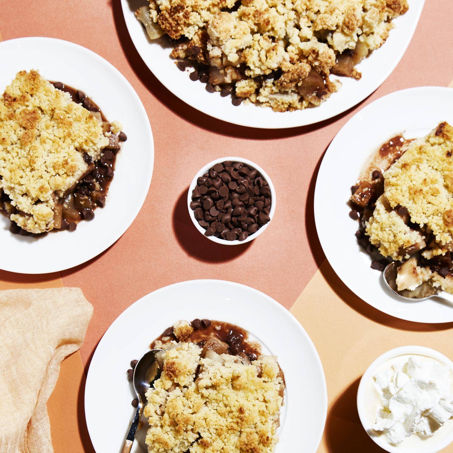 Crumble de pera e chocolate - Receita undefined | Moulinex