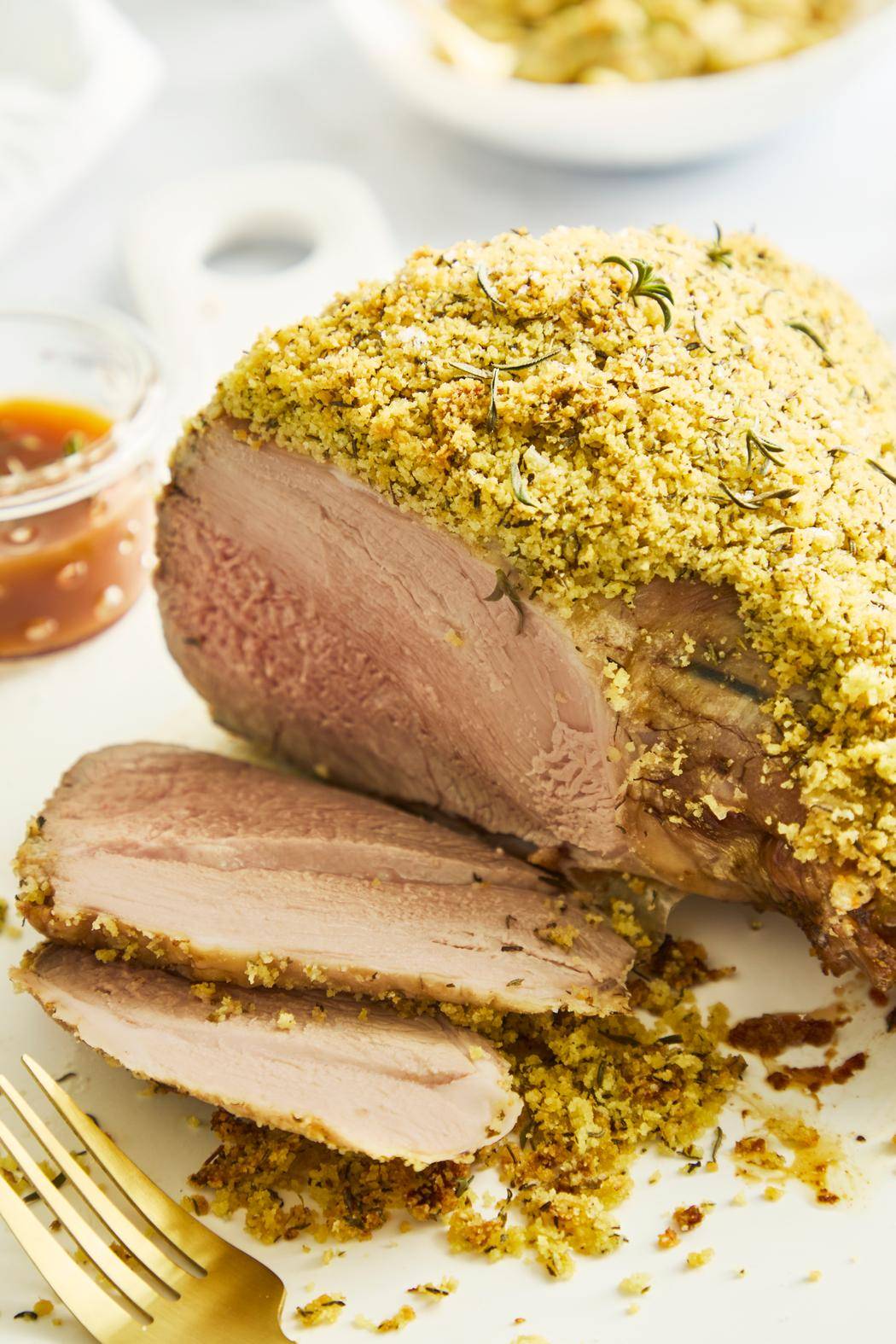 Perna de borrego com crosta de ervas - Receita Easy Fry Mega | Moulinex
