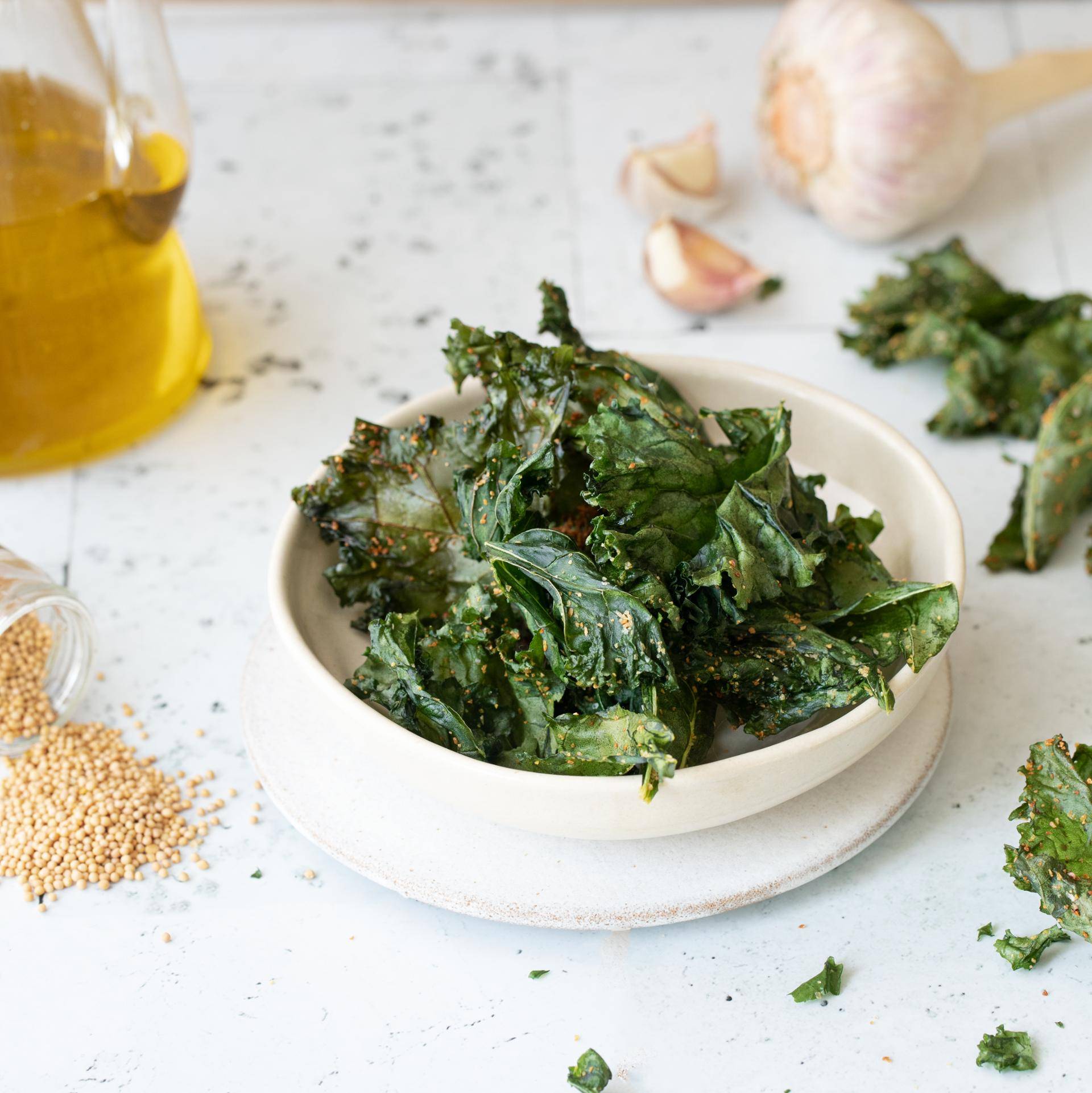 Chips de couve Kale - Receita EASY FRY OVEN & GRILL 9 in 1 | Moulinex