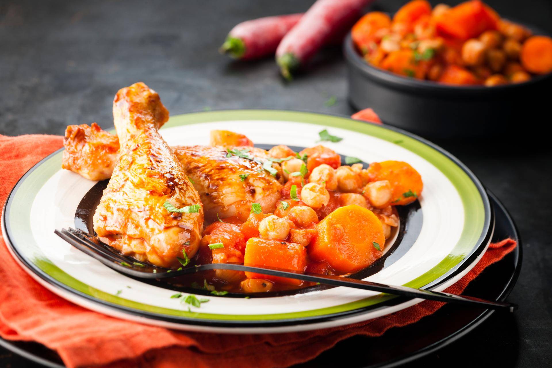 Pernas de frango com grão de bico - Receita undefined | Moulinex