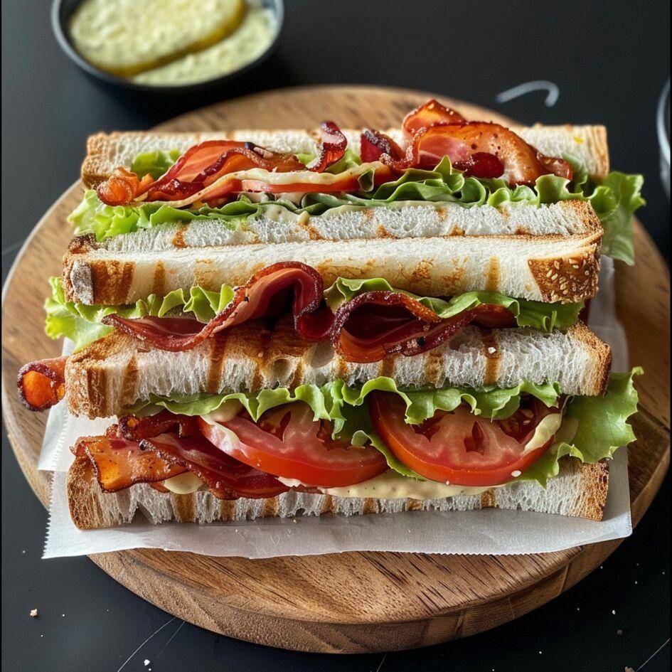 Sanduíche BLT (bacon, alface e tomate) - Receita Easy Fry Mega | Moulinex