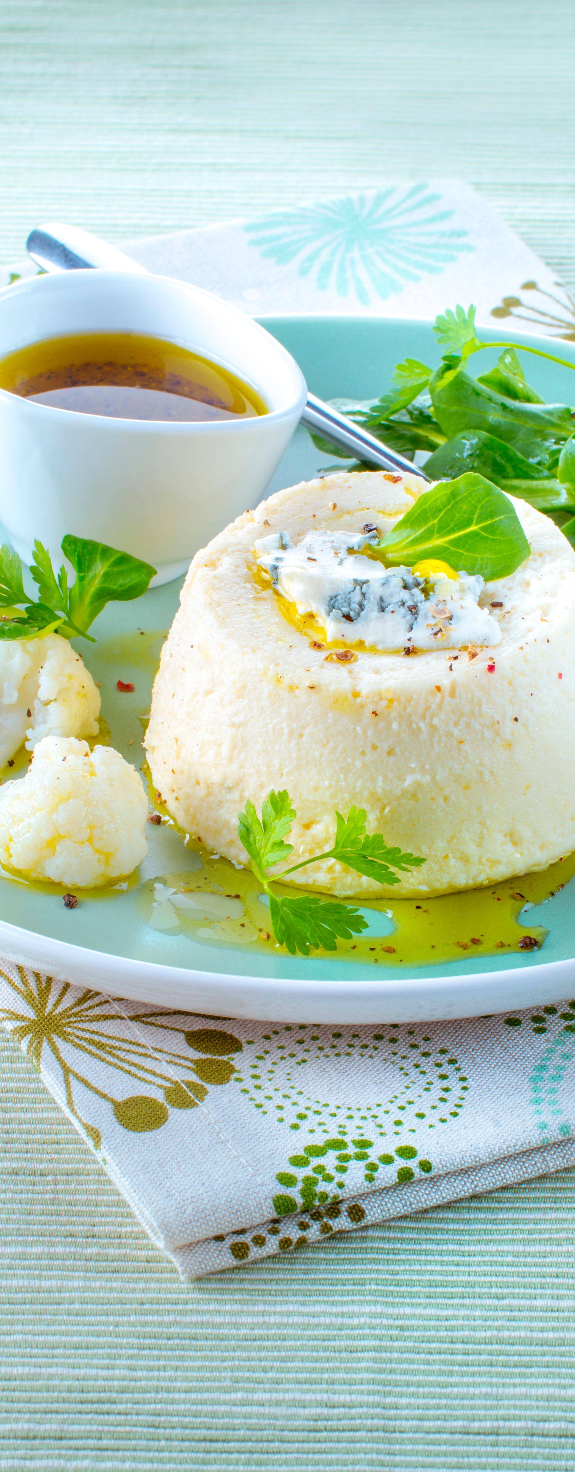 Gratinado de couve-flor com espinafres, pinhões e queijo ricota - Receita undefined | Moulinex