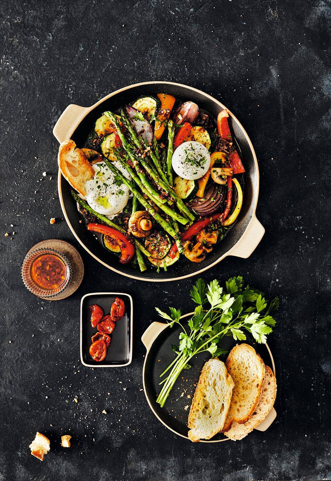 Entrada de legumes grelhados - Receita OptiGrill 4in1 | Moulinex