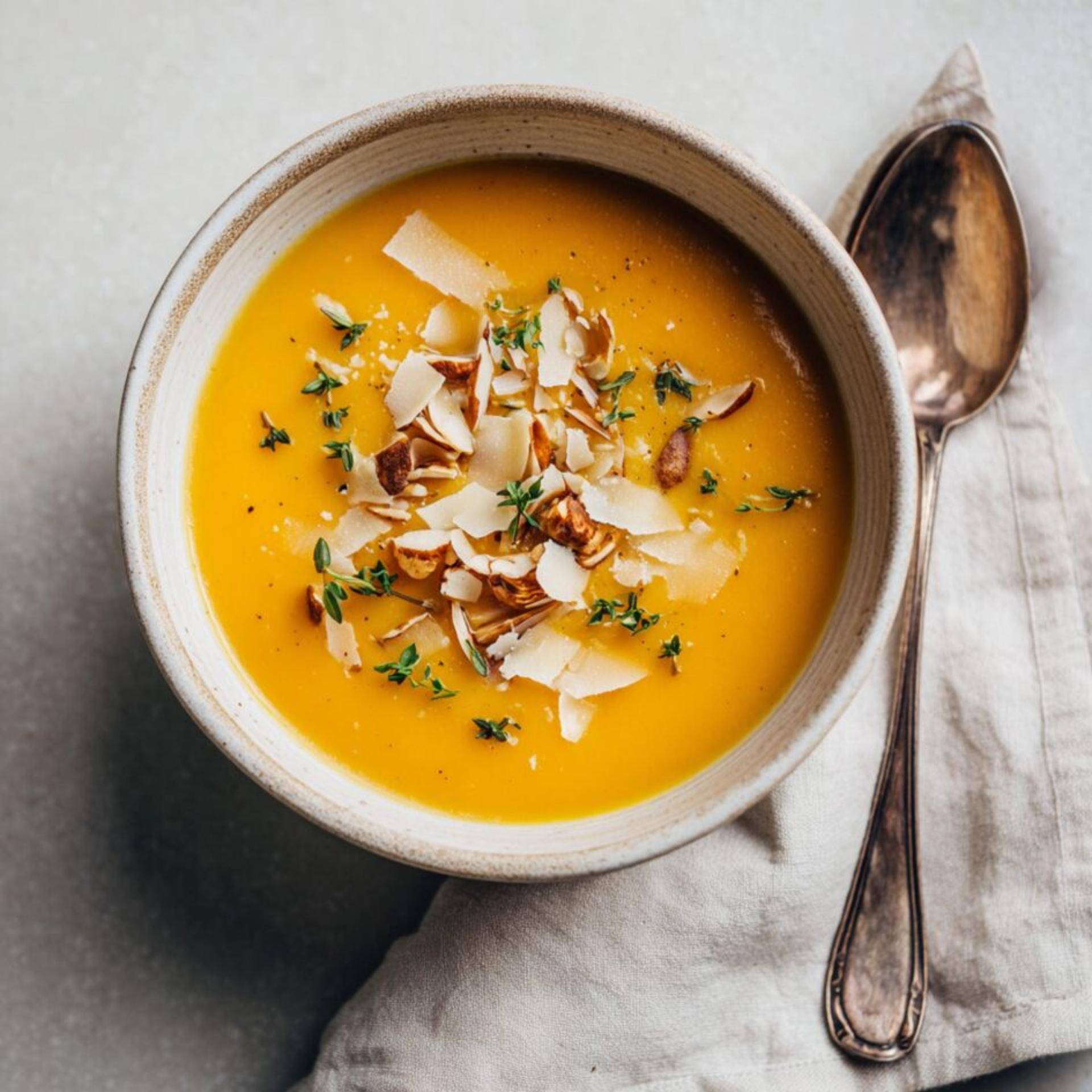 Sopa de Abóbora com castanhas Grelhadas - Receita Companion Connect | Moulinex