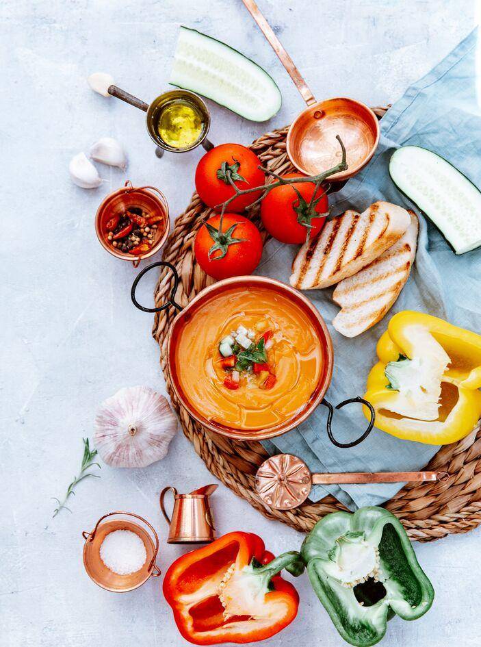 Gaspacho de tomate e pimento - Receita Perfectmix + | Moulinex