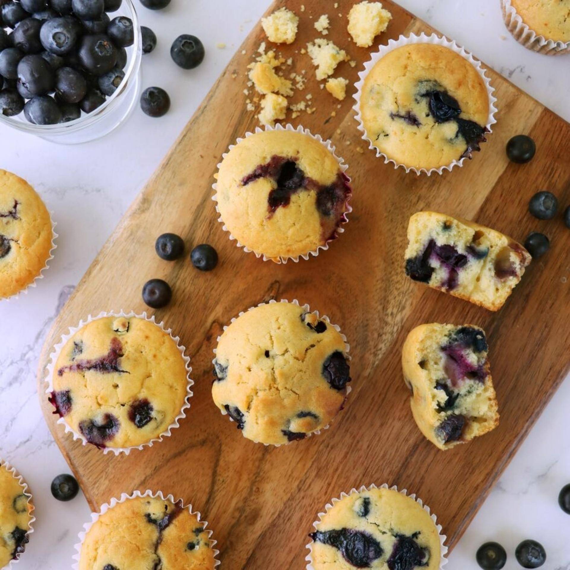 Queques de Mirtilo exra húmidos - Receita Companion Connect | Moulinex