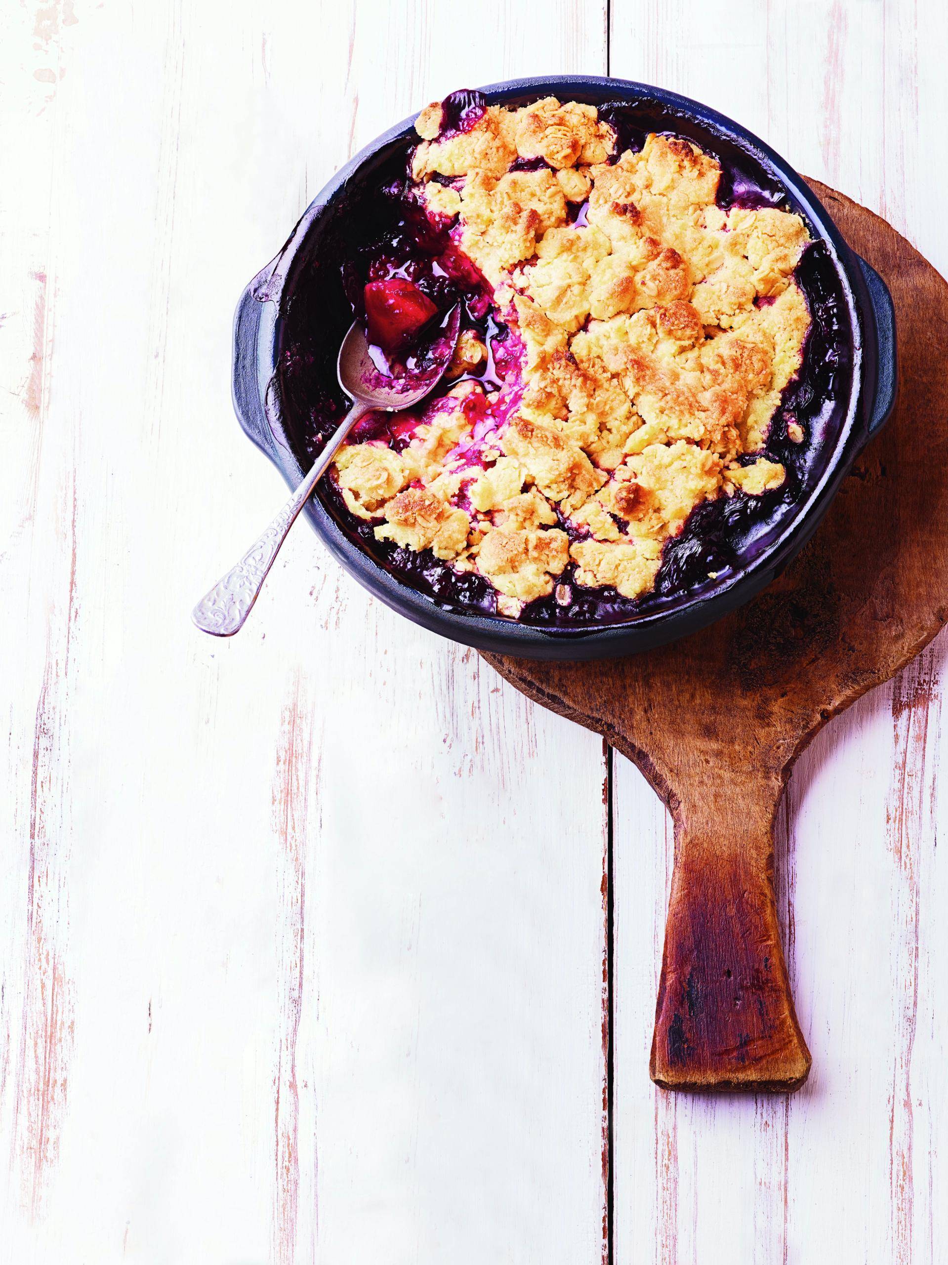 Crumble de maçã e frutos vermelhos - Receita EASY FRY & GRILL 2 in 1 DIGITAL | Moulinex