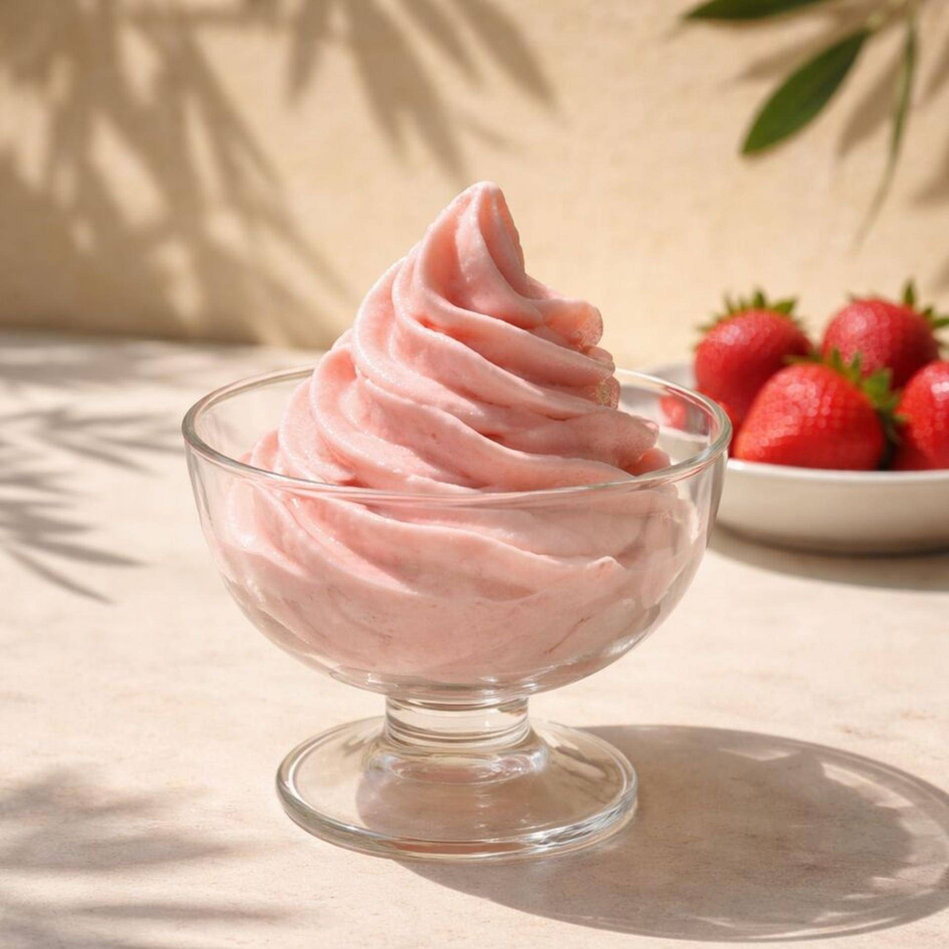 Frozen yogurt de Morango - Receita Freezi | Moulinex