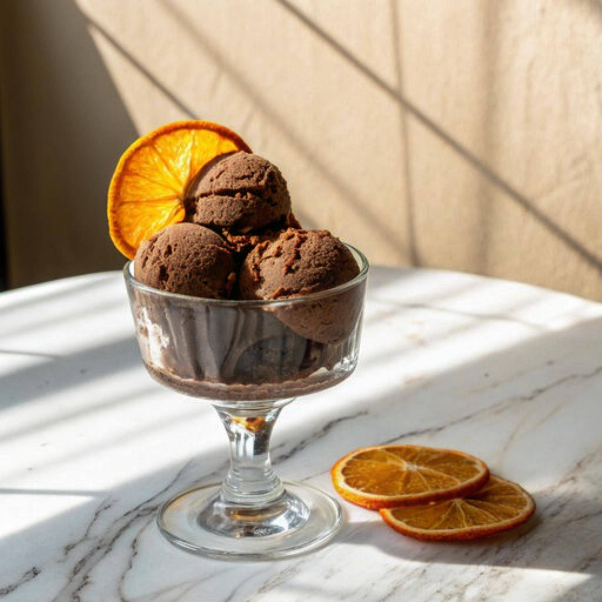 Gelado de chocolate com laranja cristalizada - Receita Dolci | Moulinex