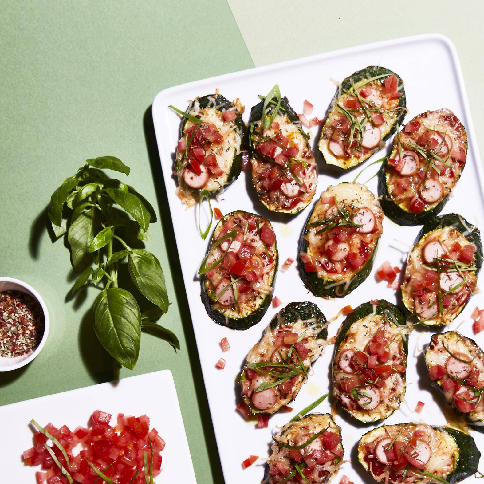 Mini pizzas de curgete - Receita undefined | Moulinex